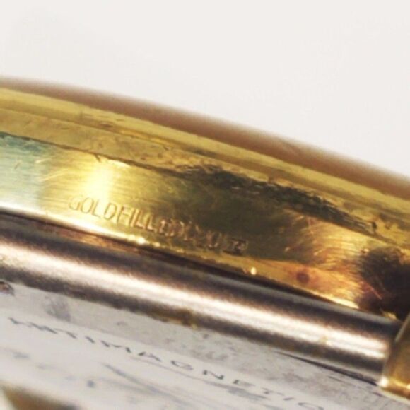 Vintage Gintars 21 Jewels Gold Filled Swiss Watch Metin Yildiz For Parts Repair - Picture 3 of 12